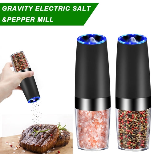 Electric Gravity-Sensor Pepper Grinder & Spice Mill