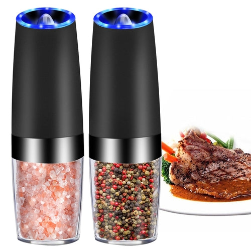Electric Gravity-Sensor Pepper Grinder & Spice Mill