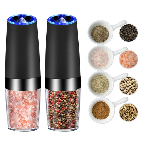 Electric Gravity-Sensor Pepper Grinder & Spice Mill