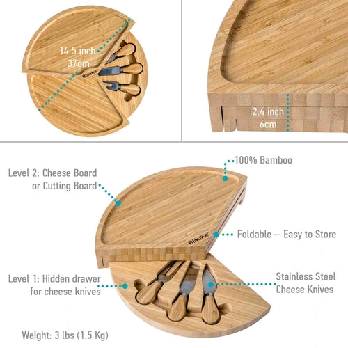 Are Living™ Bamboo Cheese & Charcuterie Board Set